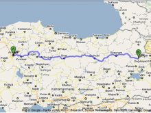 Ankara Ağrı Arası kaç Km