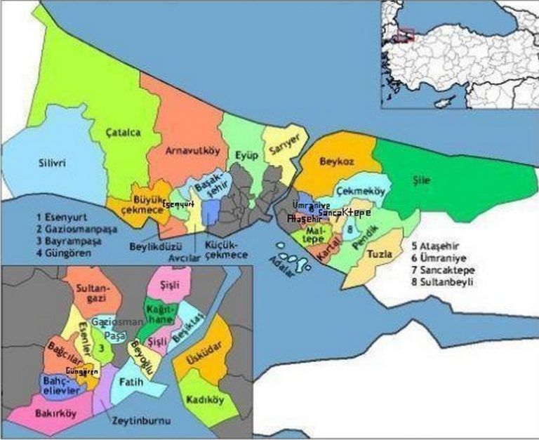 istanbul haritasi resmi yerbilgisi