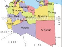 libya map