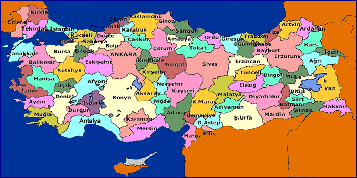 Türkiye siyasi Haritası