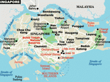Singapur harita
