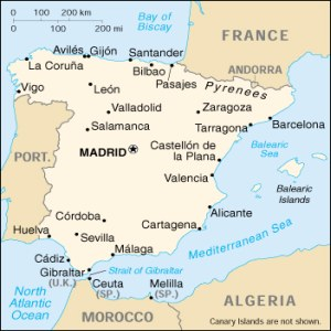 ispanya haritası