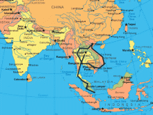 indochina map