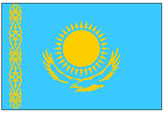 kazakistan bayrağı