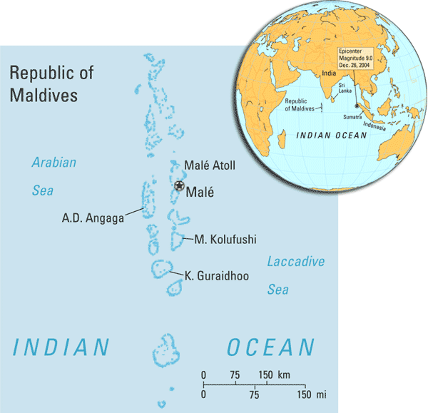 Maldivler Haritası