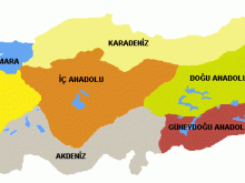 türkiye bölgeler haritası