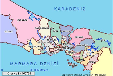 istanbul anadolu yakası haritası