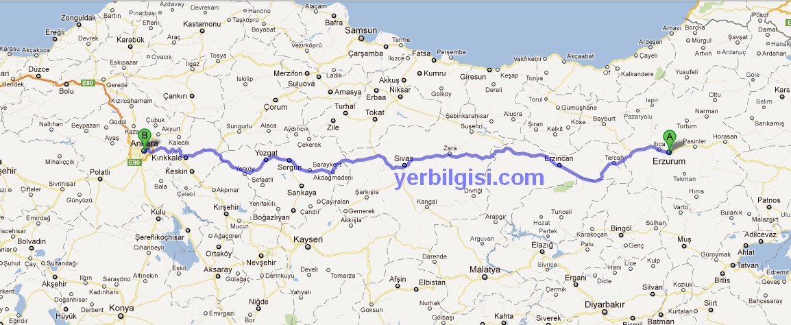 Erzurumdan Ankaraya Nasıl gidilir