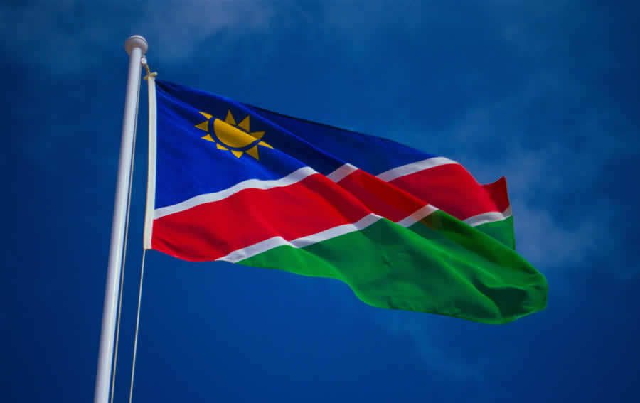 nambiya bayrağı