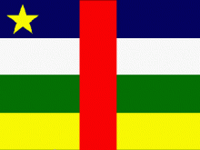orta afrika cumhuriyeti bayrak